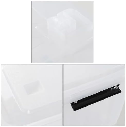 50 L Latching Storage Bins with Wheels, 4 Pack - Image 3