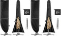 Kipiea Patio Umbrella Cover for 9'-13' Cantilever Umbrella, Upgraded 600D Heavy Duty Outdoor Umbrella Covers with Support Pole and Zipper (Pack of 2) by Kipiea
