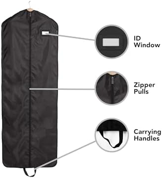 Covermates Garment Bag Set for Closet Storage and Travel, 24" W x 54" L - Image 5