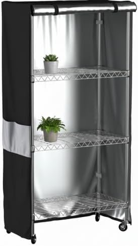 Wire Shelf Cover Waterproof Dustproof Storage Rack Cover with Zipper by MOLLYAIR
