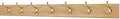 Solid Oak Coat Rack with Solid Brass Hat and Coat Style Hooks - Made in The USA (Natural, 36" x 3.5 with 7 Hooks) by PEG+AND+RAIL