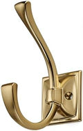 khtumeware Vintage Wall Hooks,10 Pack Coat Hooks Hardware Towel Hooks for Hanging Coats Brushed Gold Robe Hooks Wall Mounted with Screws for Key, Towel, Bags, Cup. by khtumeware
