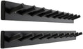 SKOLOO Wall Mounted Coat Rack 38", 10 Hooks, Bamboo, Shaker Style, Black by SKOLOO