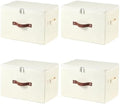 4PCS Storage Bins with Zipper Lids Decorative Lidded Basket Box by VinneGenzz