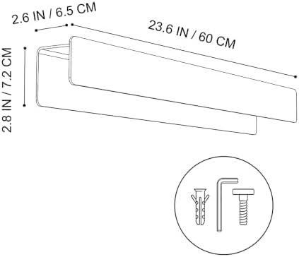 Coat Rack Wall Mount, 2-in-1 Wall Floating Shelf with 6 Hidden Coat Hooks - Image 5