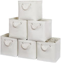 11 Inch 6 Pack Cube Storage Bins with Handles by ISEMINGLA