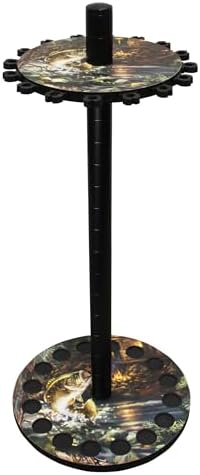 Rush Creek Creations 16-Rod Round Fishing Rod Holder for Garage, Tackle Box - Image 2