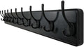 WEBI Coat Rack Wall Mount,38 9/16" Long,10 Hooks,Coat Hooks Wall Mounted Large Coat Hanger Wall Hooks for Hanging Coats,Clothes,Jacket,Hats,Entryway,Black by WEBI