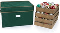 Covermates Adjustable Ornament Storage Box, 19.25"W x 13"D x 12.5"H, Green by Covermates
