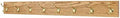 PegandRail Oak Wall Mounted Coat Rack with Solid Brass Hooks 4.5" Ultra Wide (Golden Oak, 52" x 4.5" with 10 Hooks) by PEG+AND+RAIL