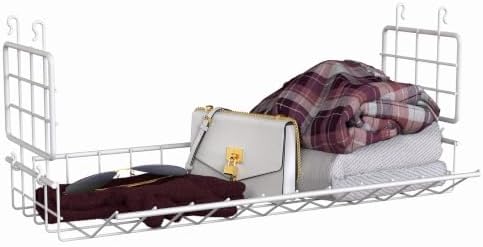 ClosetMaid Hideaway Hanging Wire Shelf for Closets, Pantries, Laundry Rooms, 6.89" H x 15.45" W x 7.78" D, White, 6-Pack - Image 5