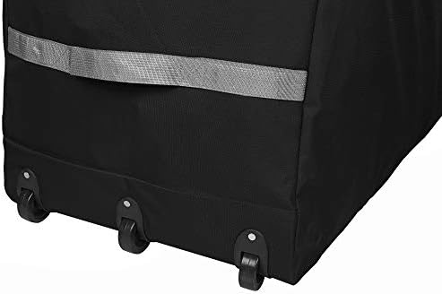 ProPik Rolling Christmas Tree Storage Bag, Fits Up to 9 Ft Tall Disassembled Trees, 28" H X 16.5" W X 60" L, 600D Oxford Extra Large Heavy Duty Xmas Container with Wheels & Handles (Black) - Image 3