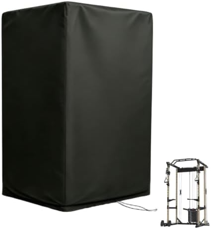 47"-110"W Squat Rack Cover with Waterproof Zipper for Gym Equipment by Guisong