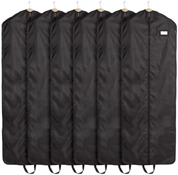 Covermates Keepsakes Garment Bag Set - Premium Polyester - Full Length Zipper - ID Window - Carrying Handles - Closet Storage, Black by Covermates