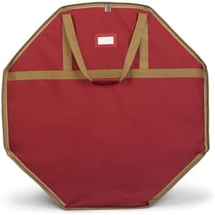 Covermates Deluxe Wreath Storage Bag, 36" Diameter x 8" H, Red by Covermates