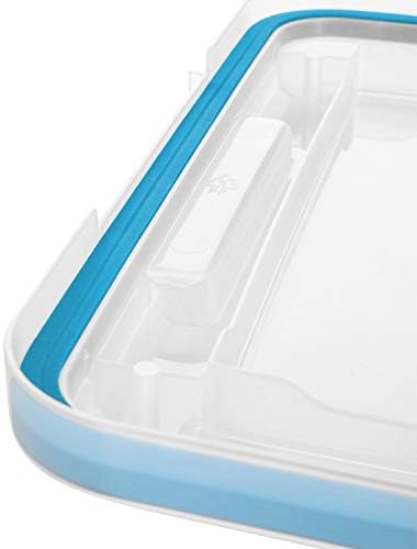 Sterilite 20 Qt Gasket Box, Stackable Storage Bin with Latching Lid and Tight Seal, Plastic Container to Organize Basement, Clear Base and Lid, 6-Pack - Image 6