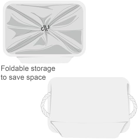 TheWarmHome Storage Basket for Gifts Empty - X Large - 3 Pack 17.7L×13.8W×9.8H in Collapsible Storage Bin for Shelves, Toy Box Storage for Gifts Book Laundry (White) - Image 7