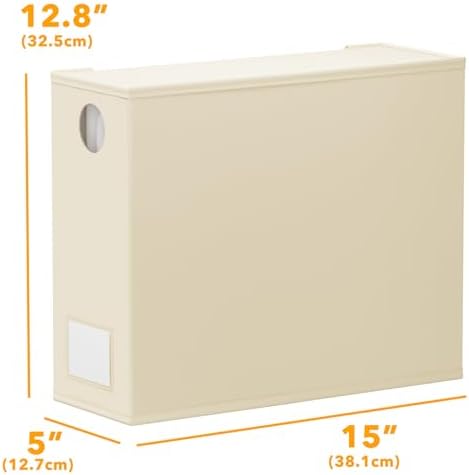 SpaceAid 12 Pack Bed Sheet Organizers and Storage, Foldable Organizer for Linen Closet, Set Folder Keeper With Window XL (Queen & King Size) Bedding Container (Beige) - Image 7