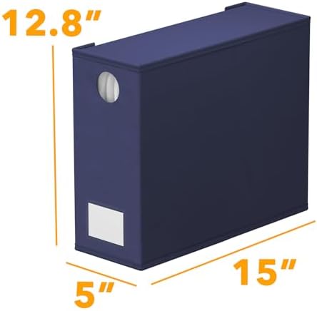 SpaceAid 8 Pack Bed Sheet Organizers and Storage, Foldable Sheet Organizer for Linen Closet, Sheets Set Folder Keeper with Window XL (Queen & King Size) Bedding Container (Navy Blue, 8 Pack) - Image 7