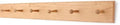 Cherry Shaker Peg Rack 4.5" Extra Wide (Natural, 35" x 4.5" with 6 pegs) by PEG+AND+RAIL