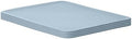Superio Ribbed Collection - Decorative Plastic Basket Open Home Storage Bins Organizer, Blue (Parent) Containers for Organizing Closet Storage Bins for Shelves (Lid - Large (15/22 Liter), 4 Pack) by Superio