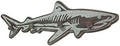 Zeckos Decorative Wall Hooks, 33 Inch Wood Shark Rack with Metal Accents by Zeckos