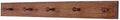 Solid Cherry Shaker Peg Racks (Mahogany, 29" x 3.5" with 5 pegs) by PEG+AND+RAIL