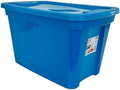 Edge Plastics Classic Storage Tote, durable storage in for home or garage with secure snap lid designed for stacking (9, Aqua, 10 Gallon) by EdgePlastics