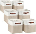 Fabric Storage Cubes 10.5x10.5x11in, Cube Storage Bins Organizers by Kntiwiwo
