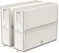 LINENMATE The Original Linen Storage Container, 2-Pack (Twin/Full Size, Ivory) by LinenMate