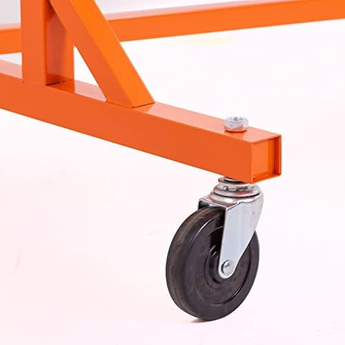 Econoco Commercial Garment Rack - Rolling Clothes Rack, Heavy Duty (Z Rack with Garment Cover, Orange) - Image 6