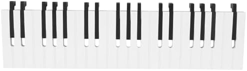 Vosarea Wall-mounted Coat Hook,Piano Shape Artistic Coat Rack Heavy Duty Wooden Entry Hanging Coat Hat Clothes Holding Rack 22.8inch by Vosarea