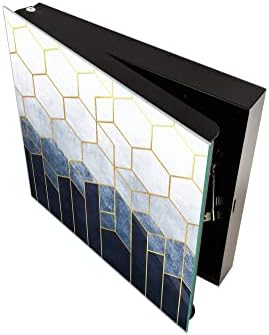 Concept Crystal 50 Keys Cabinet with Decorative Front Panel and Glass White Board KN06: Textures and Tiles 2 Series - Image 4