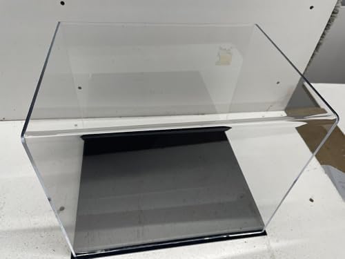 Full-Size Football Helmet Display Case - Crystal-Clear Acrylic, Black Base - No Assembly Required - Made in the USA - UV Filtering Protective Showcase for Collectible Helmets - Image 5