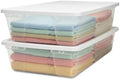 HOMZ Snaplock, Large Clear Plastic Storage Organizer Bins w/Lids, 2 Pack by Homz