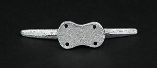 Zeckos Set of 4 Boat Cleat Wall Hooks, 5.75 Inch Tall Metallic Silver - Image 4