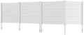 GIANTEX No-Dig Air Conditioner Fence, 4 Panels, 48''W x 36''H, White by Giantex