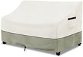 Patio 3-Seater Sofa Cover,Outdoor Couch Cover Fits up to 79W x 38D x 35H Inches,100% Waterproof Heavy Duty Patio Furniture Covers,Beige & Gray-Green by LSongSKY
