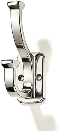 10 Pack 4-1/2inch Polished Nickel Coat Hooks, a Powerful Load-Bearing Coat Hook, is Suitable for wardrobes/Entrance Halls/bedrooms/bathrooms.mudroom Hooks Modern and Simple zinc Alloy Hooks by CABDM