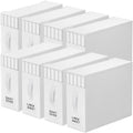 StorageTastic 8 Pack Bed Sheet Closet Organizers and Storage,Sturdy Foldable Storage Containers with Window and Label,Storage and Organization for Bedding Sheets,Duvet Covers,Blankets (White) by StorageTastic