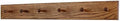 Solid Oak Xtra-Wide Shaker Peg Rack -Made in The USA - Chestnut Stain 35 x 4.5 Inch Xtra Wide with 6 Pegs by PEG+AND+RAIL