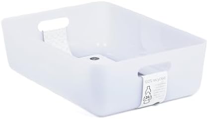 Three by Three Seattle Medium Short Stackable Recycled Storage Bin, 3-Pack - Image 5