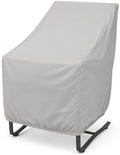 Treasure Garden Outdoor Dining Chair Cover, Heavy Duty 300D Polyester Patio Chair Cover, Water Resistant, UPF50+ UV Protection, Elastic Hem with Spring Cinch Lock, Storage Bag, 28"W x 33"D x 35"H by TreasureGarden