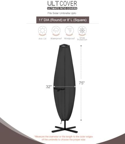 ULTCOVER Waterproof Clear Top Outdoor Umbrella Cover - Image 3