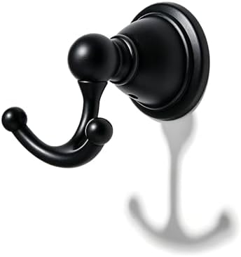 khtumeware 4 Pack 2-1/2 inch Black Vintage Towel Hooks by khtumeware