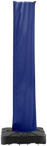 Cantilever Patio Umbrella Cover with Zipper and Pole, Navy - Image 7