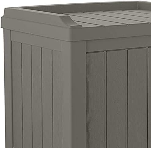 Suncast Outdoor Storage Box - 22 Gallon Stone Gray Resin Outdoor Deck Box with Seat, Weatherproof Patio Storage Bin Container for Keeping Cushions, Tools, & Towels for Pool, Yard, & Garden - Image 6