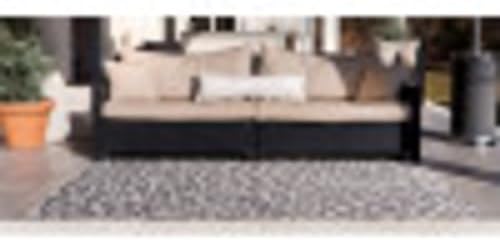 Unique Loom Outdoor Safari Collection Area Rug - Leopard (6' 1" x 9' Rectangle, Light Gray/ Gray) - Image 6