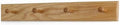 Solid Oak Shaker Peg Rack Made in The USA - Natural Stain 23 x 3.5 Inches with 4 Pegs by PEG+AND+RAIL