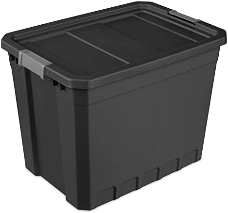 Sterilite TOTE STACKER BLACK 27GA 14889004 by Sterilite